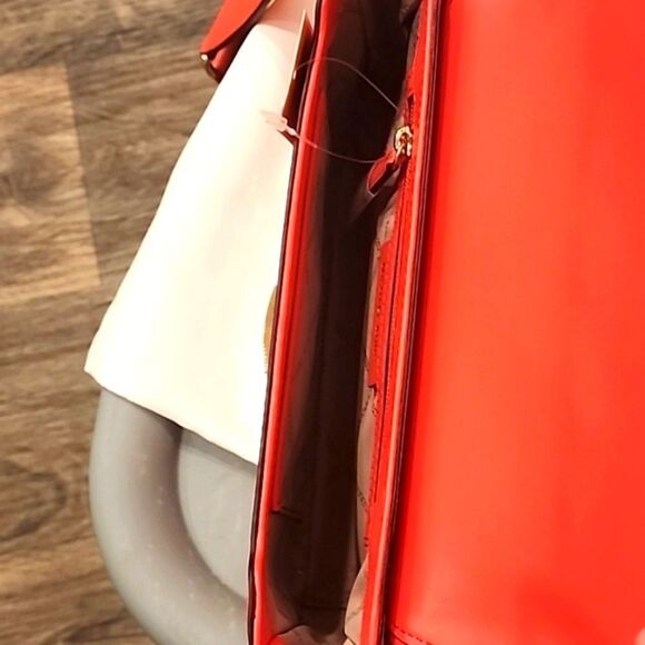 Michael Kors Bradshaw Monogram Print Convertible Shoulder Bag- Dahlia - Picture 14 of 15